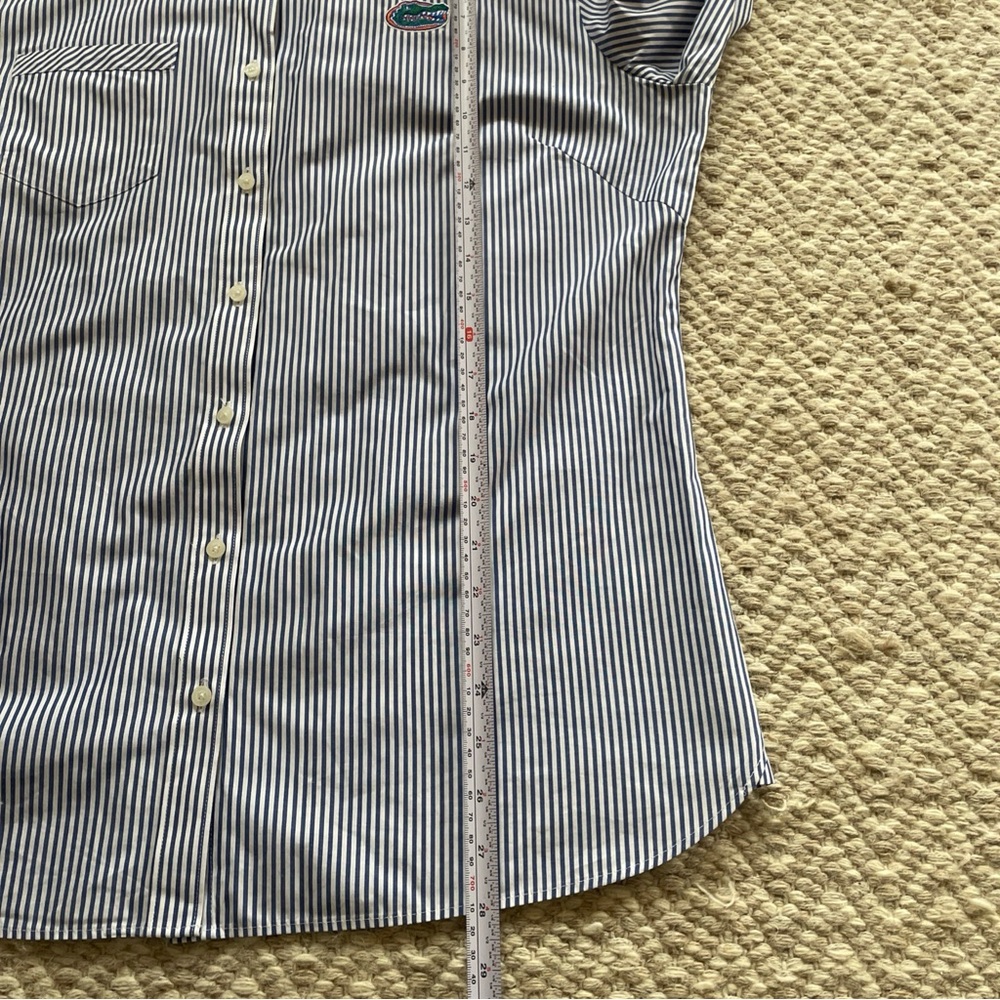 Cutter & Buck Women’s XL Florida Gators Button Down Blouse Pin Striped Embroider - Picture 12 of 14